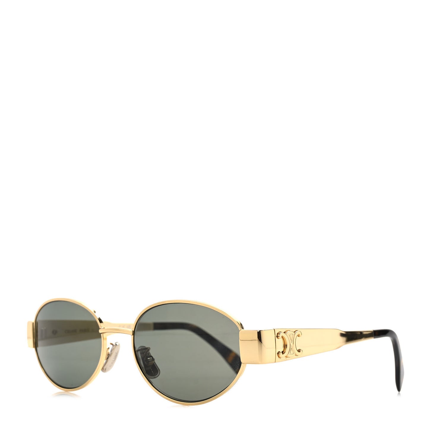 Metal Triomphe 01 Sunglasses CL40235U Gold Green