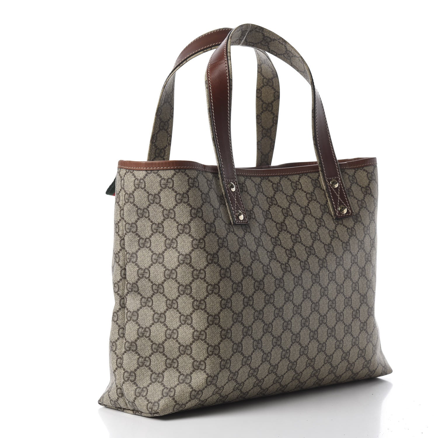 Gucci GG Plus Monogram Medium Signature Web Loop Tote Brown 2 of 9