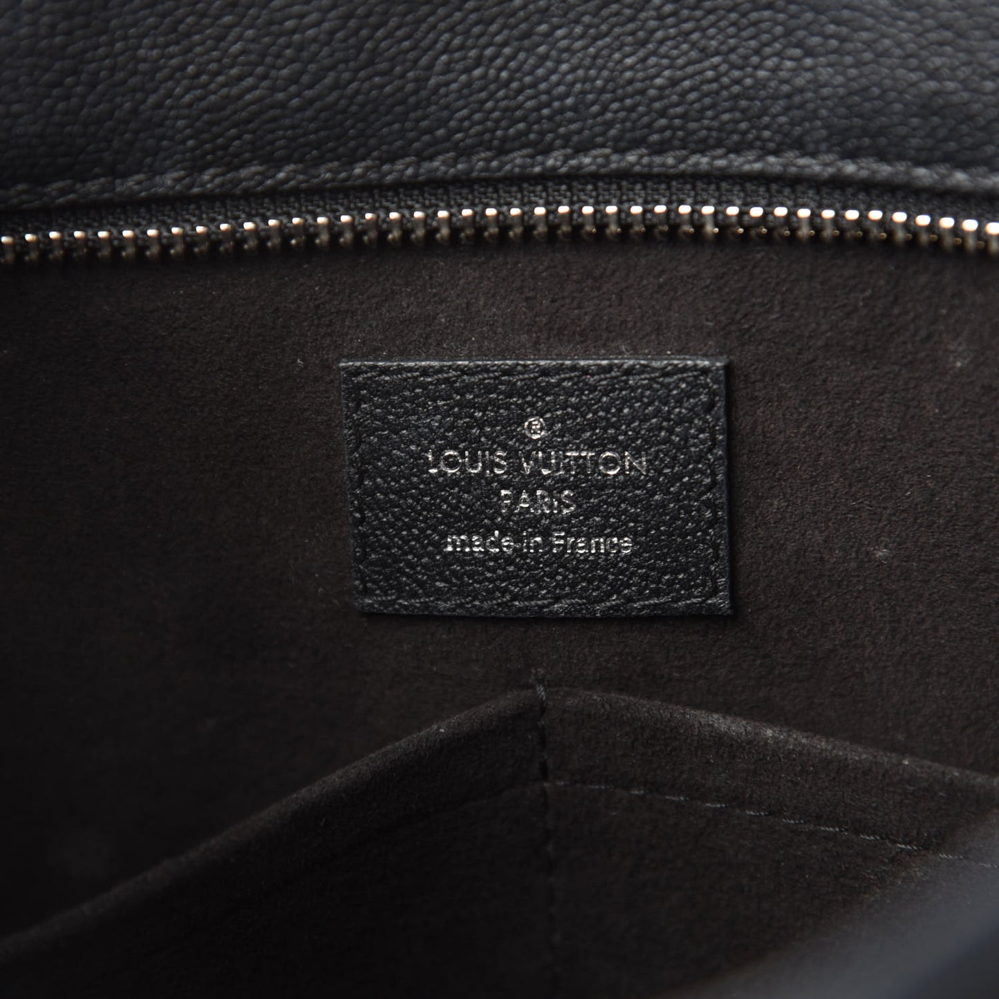 Monogram Cuir Plume Very Zipped Tote Black