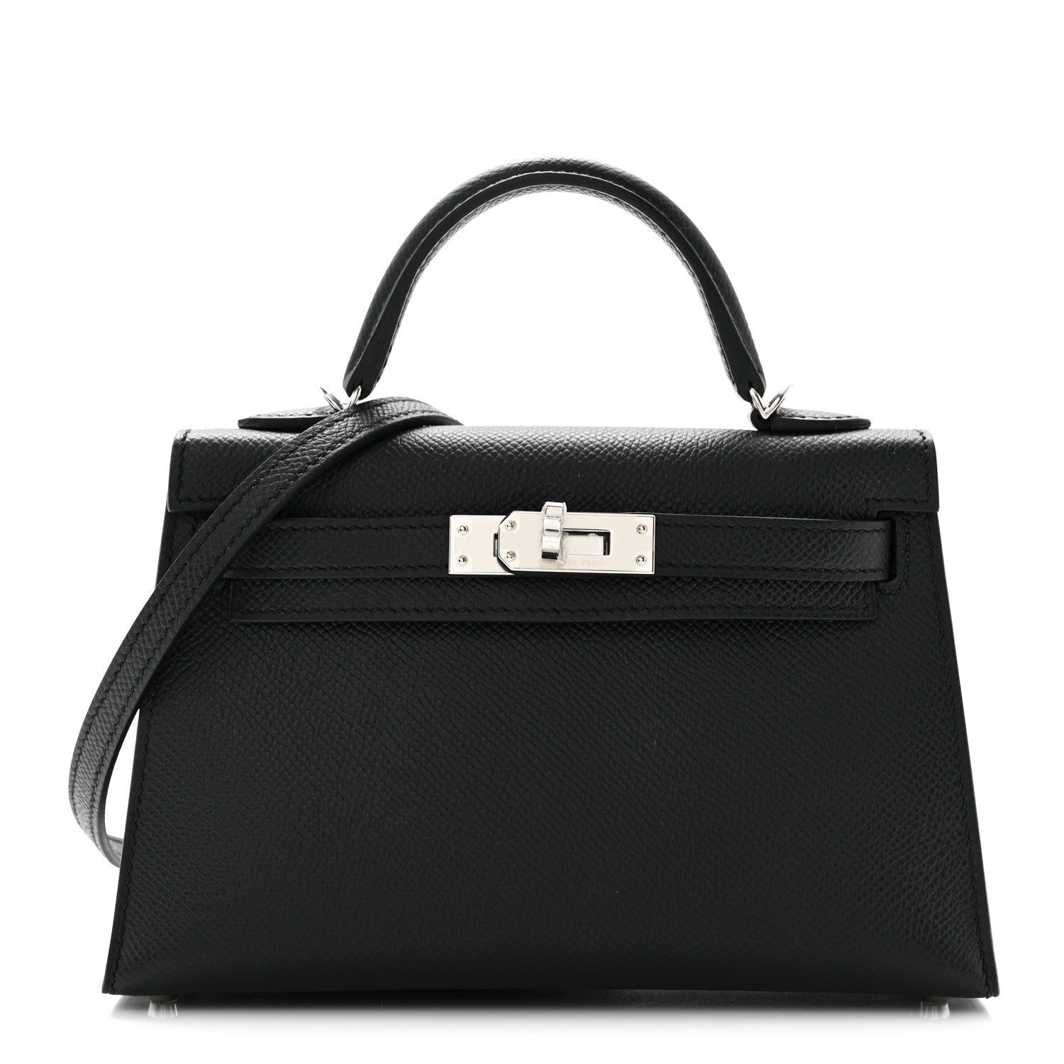 Hermes Epsom Mini Kelly Sellier 20 Black 1 of 11