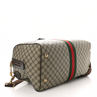 Gucci X BALENCIAGA BB Supreme Monogram Web Medium Ophidia Carry-On Duffle Bag Beige New Acero 3 of 9
