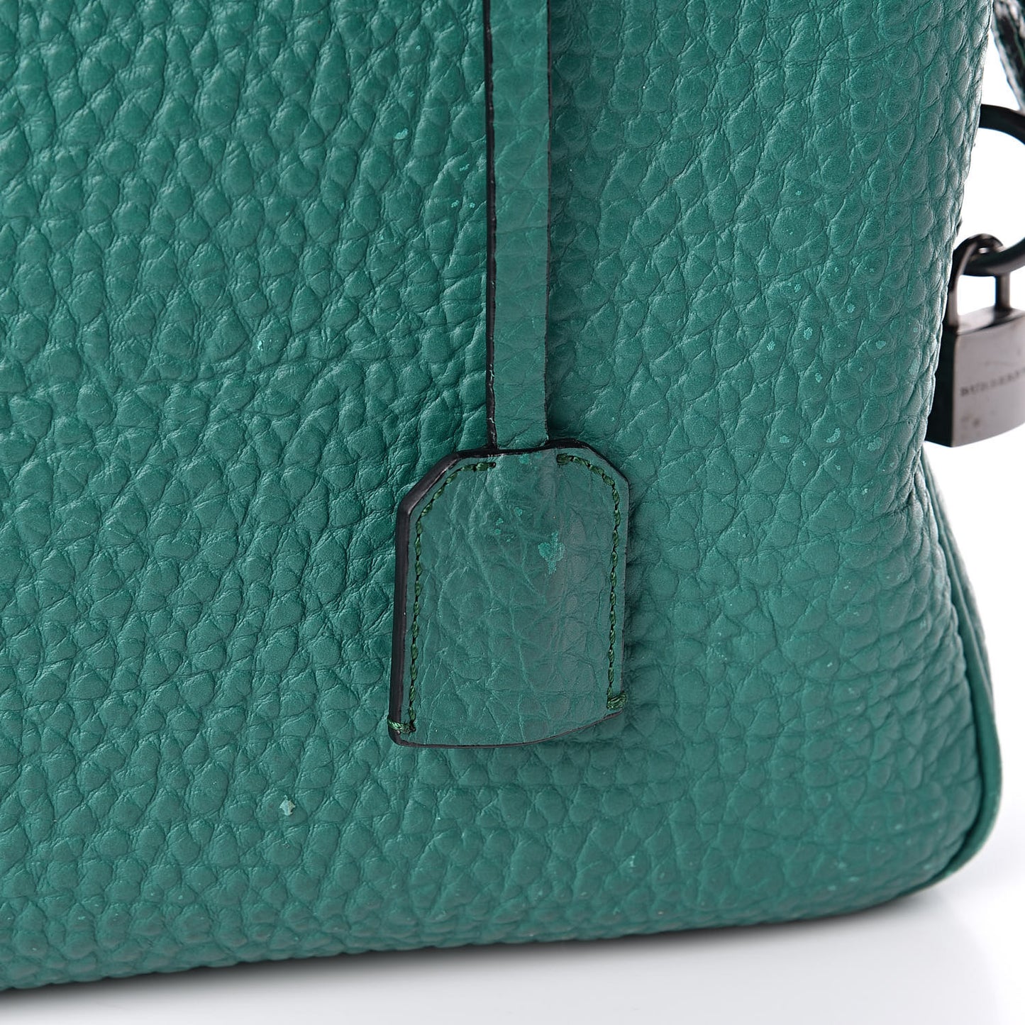 Signature Grain Briefcase Green