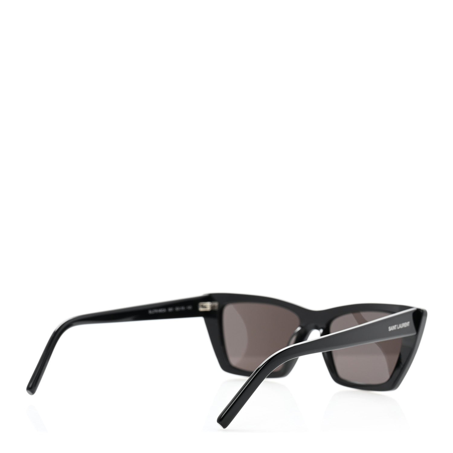 Saint Laurent Acetate Mica Cat Eye Sunglasses SL 276 Black 4 of 9