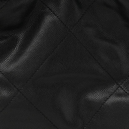 Chanel Shiny Caviar Quilted Small Chanel 22 So Black 8 of 10