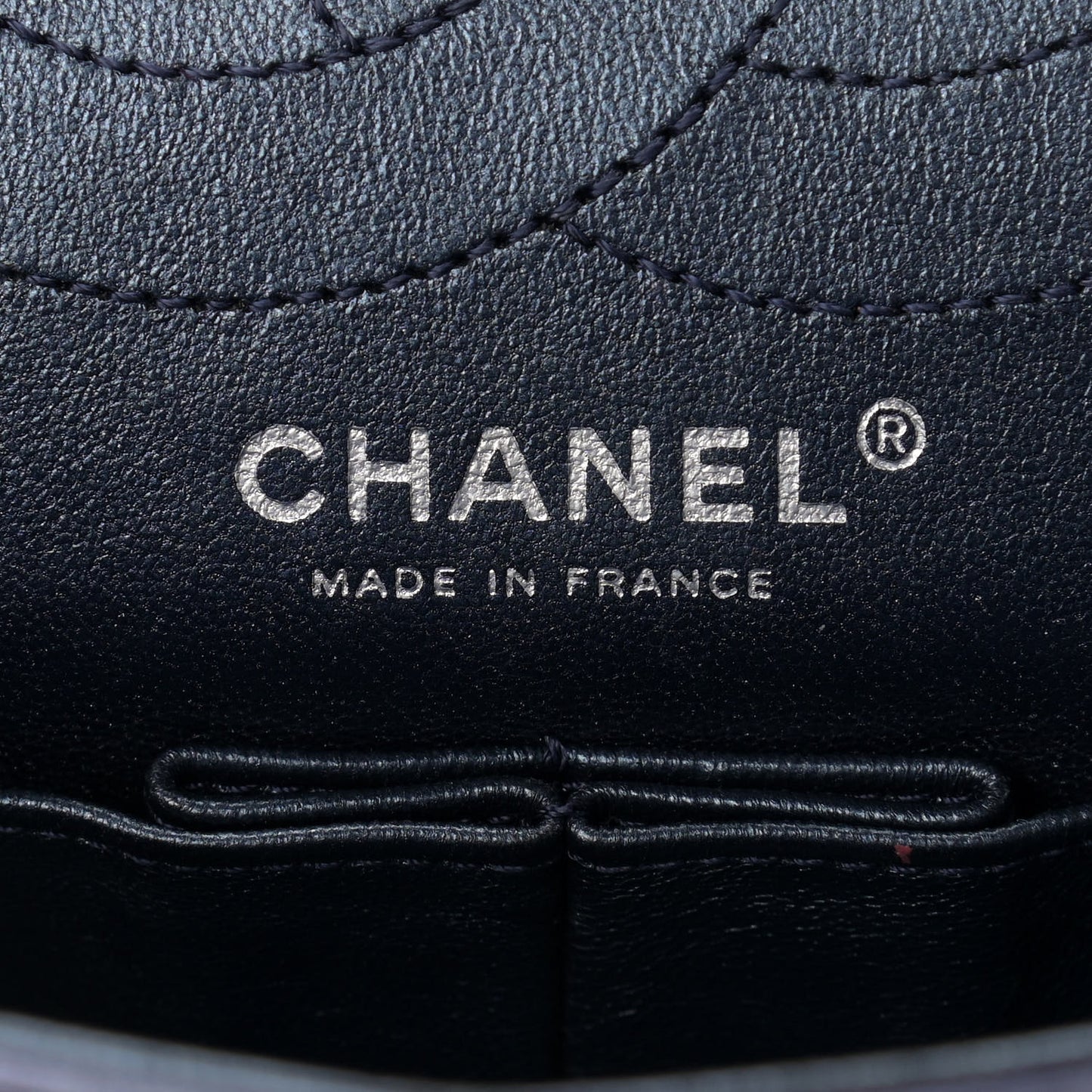 Metallic Aged Calfskin Quilted 2.55 Reissue 225 Flap Blue