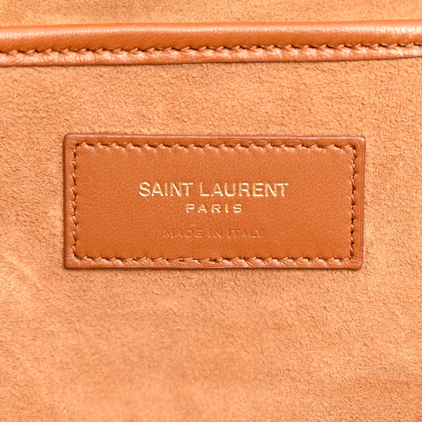 Smooth Calfskin Small Charlie Shoulder Bag Miel Dark
