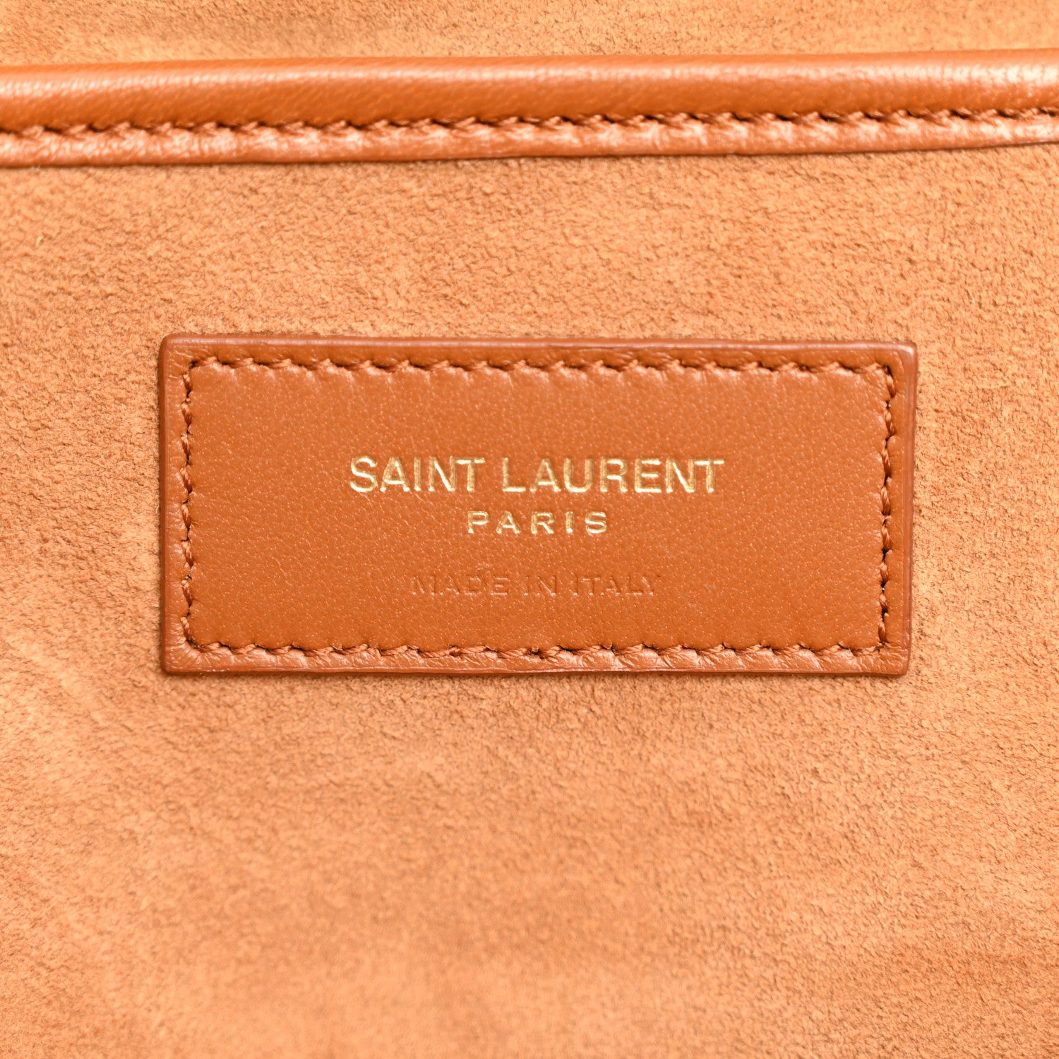 Saint Laurent Smooth Calfskin Small Charlie Shoulder Bag Miel Dark 6 of 12