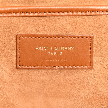Saint Laurent Smooth Calfskin Small Charlie Shoulder Bag Miel Dark 6 of 12
