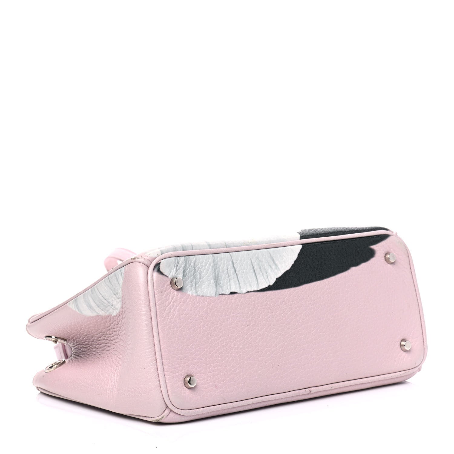 Christian Dior Bullcalf Small Printed Flower Diorissimo Tote Pink 3 of 18