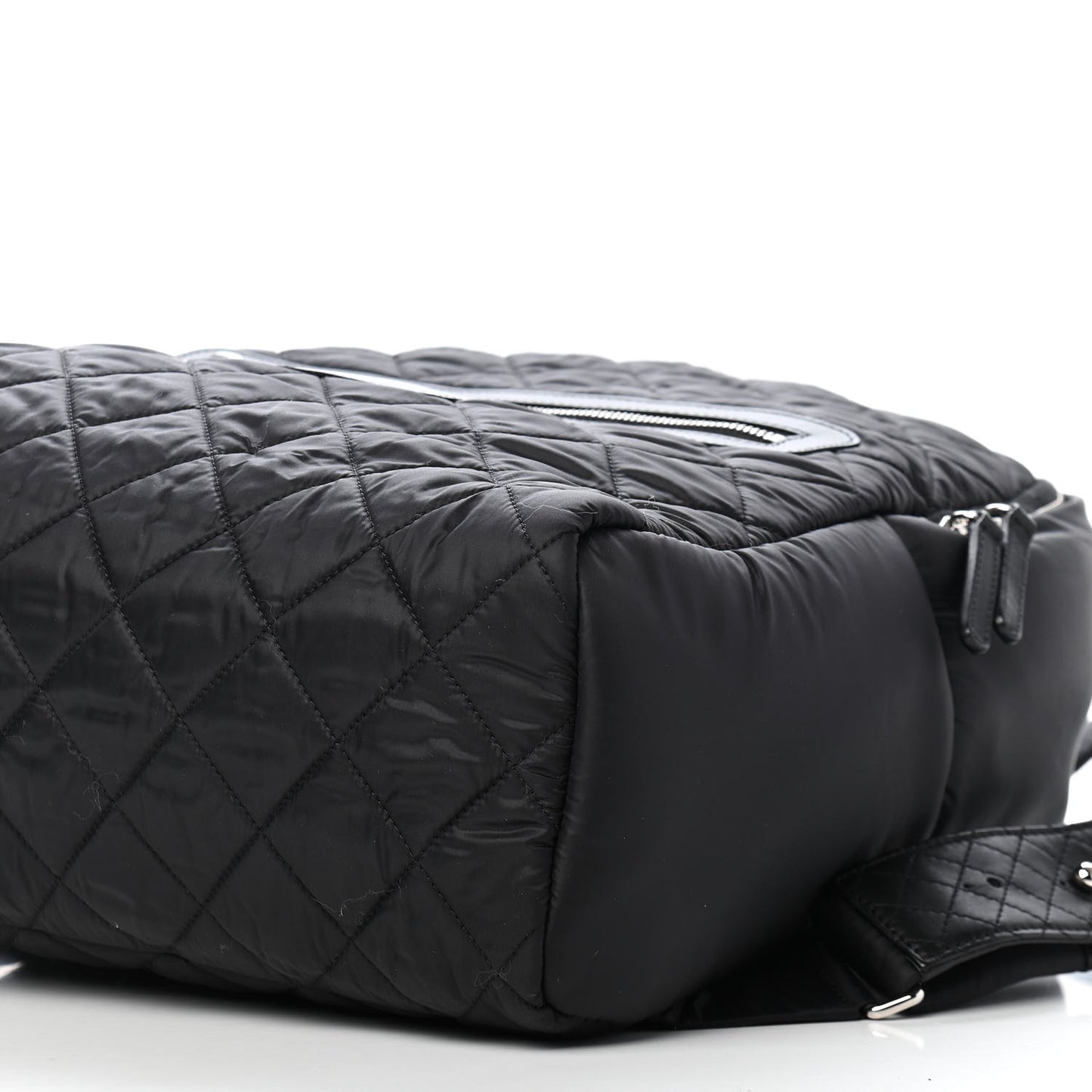 Nylon Quilted Coco Cocoon Backpack Black
