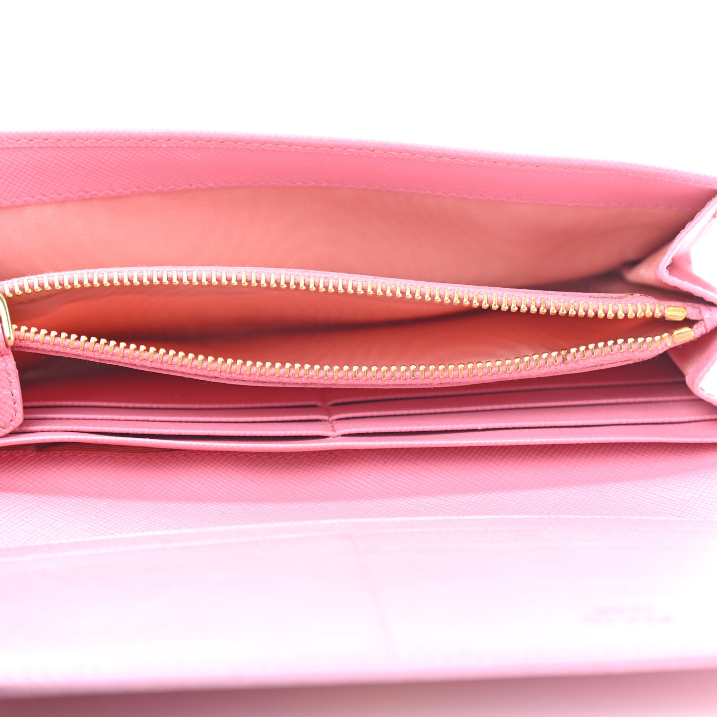 Saffiano Metal Continental Flap Wallet Begonia