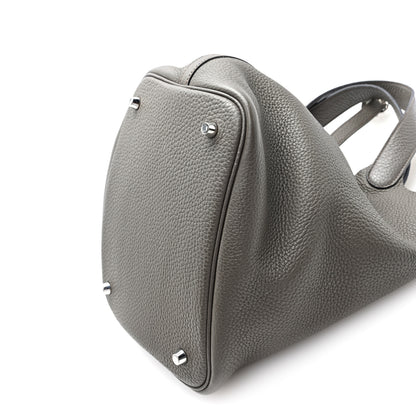 Hermes Taurillon Clemence Picotin Lock 22 MM Etain 10 of 10