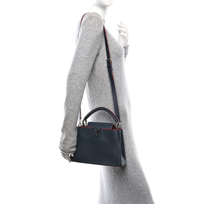 Louis Vuitton Taurillon Capucines BB Marine Rouge 2 of 9