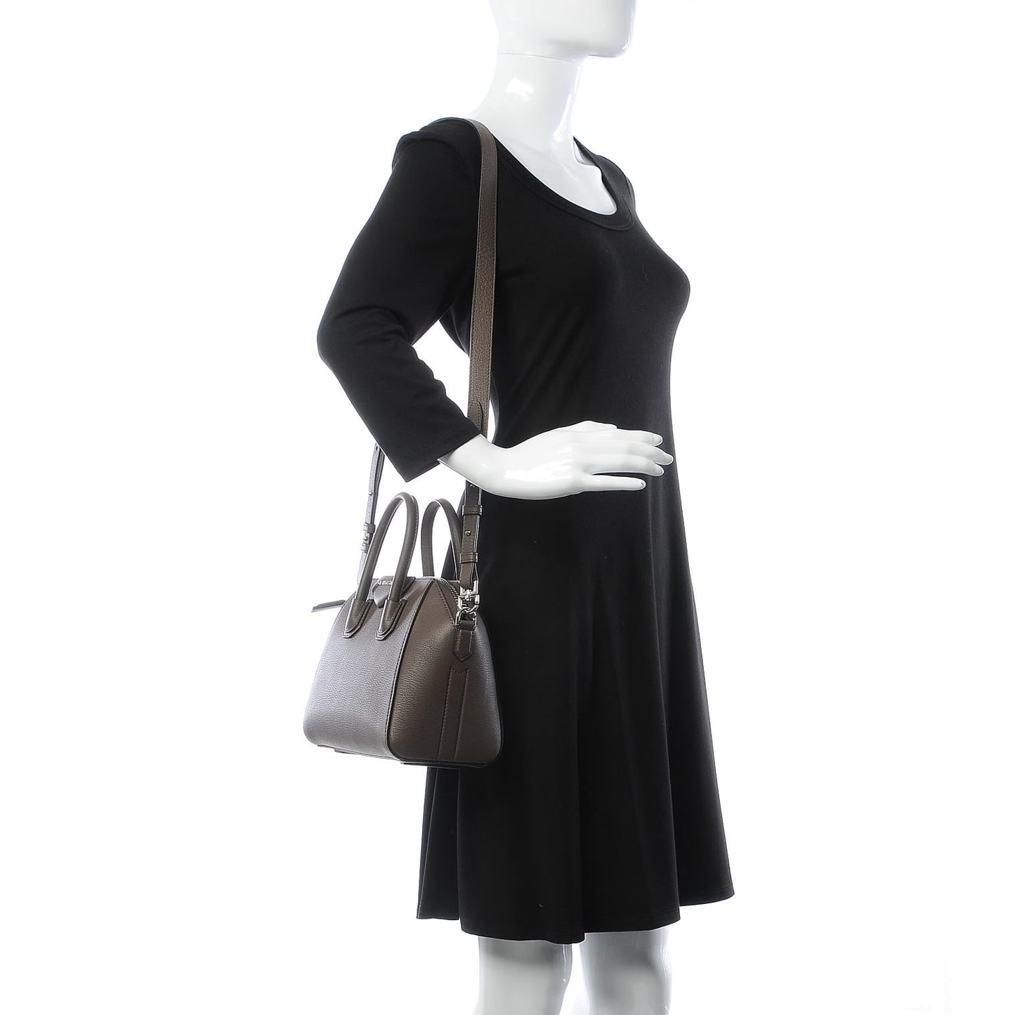 Sugar Goatskin Mini Antigona Heather Grey