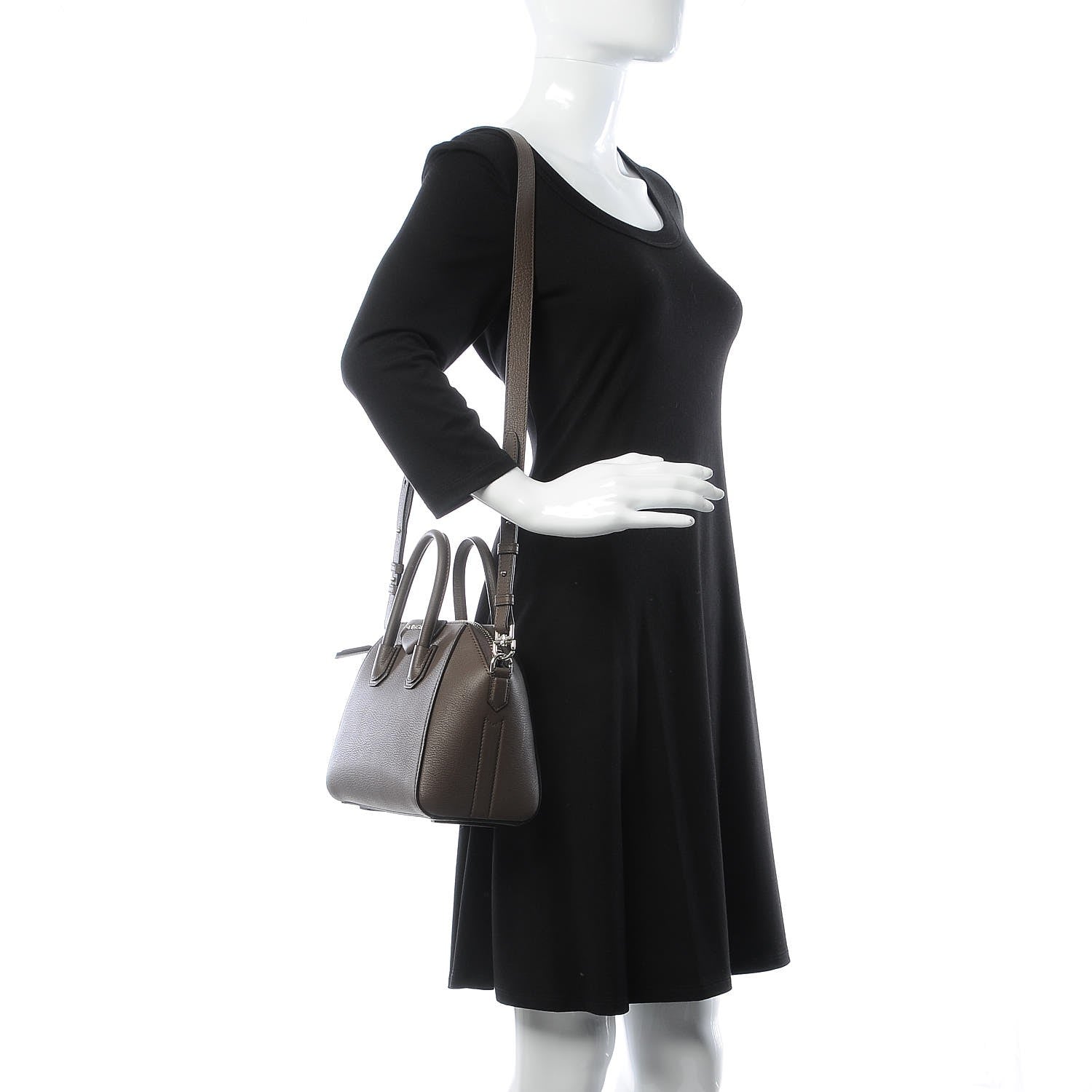 Givenchy Sugar Goatskin Mini Antigona Heather Grey 2 of 7