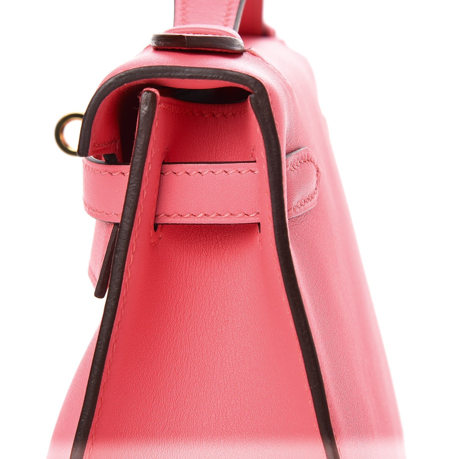 Hermes Swift Kelly Pochette Clutch Rose Azalee 14 of 21
