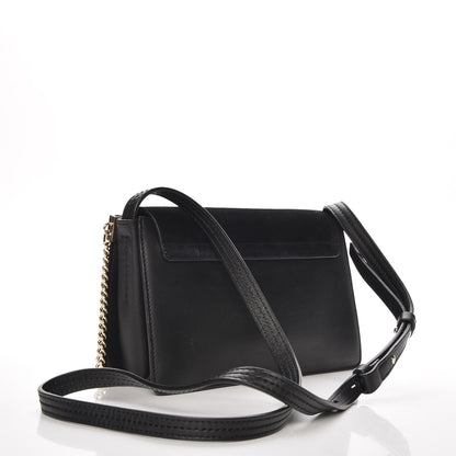 Chloe Suede Calfskin Small Faye Shoulder Bag Black 3 of 7