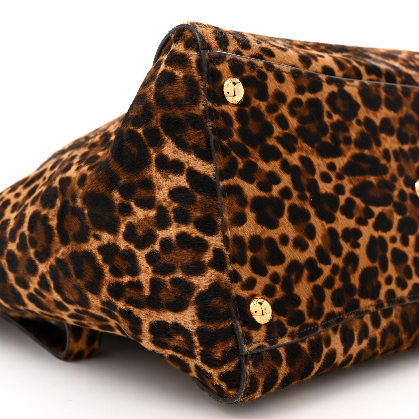 Cavallino Leopard Print Twin Pocket Tote Miele Moro
