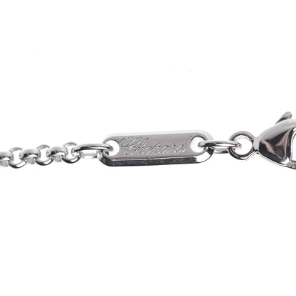 Chopard 18K White Gold 3 Happy Diamonds Cross Pendant Necklace 5 of 7