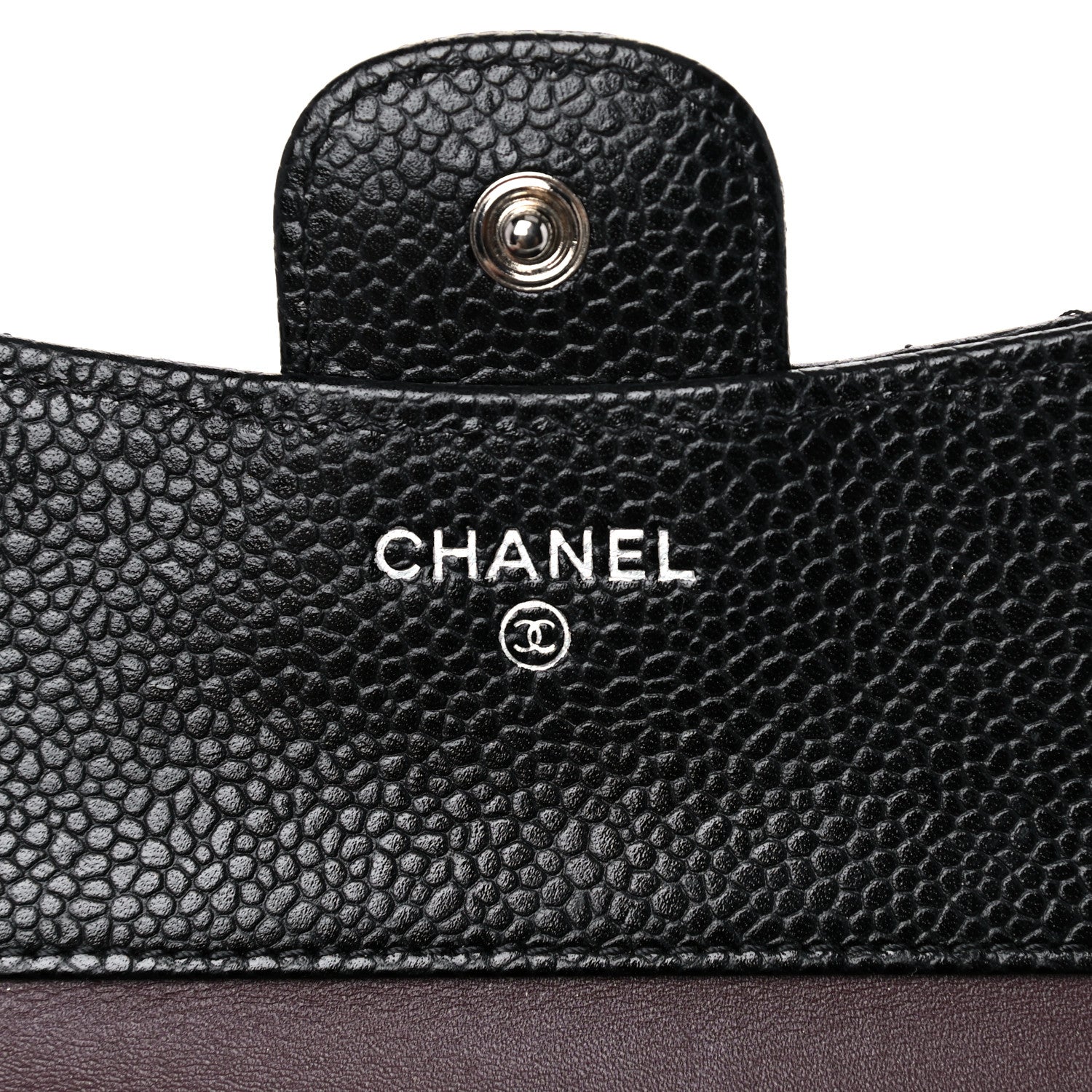 Chanel Caviar Quilted Compact Flap Wallet Black 6 of 10