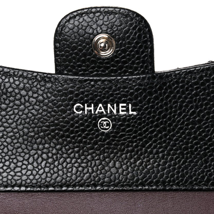 Chanel Caviar Quilted Compact Flap Wallet Black 6 of 10