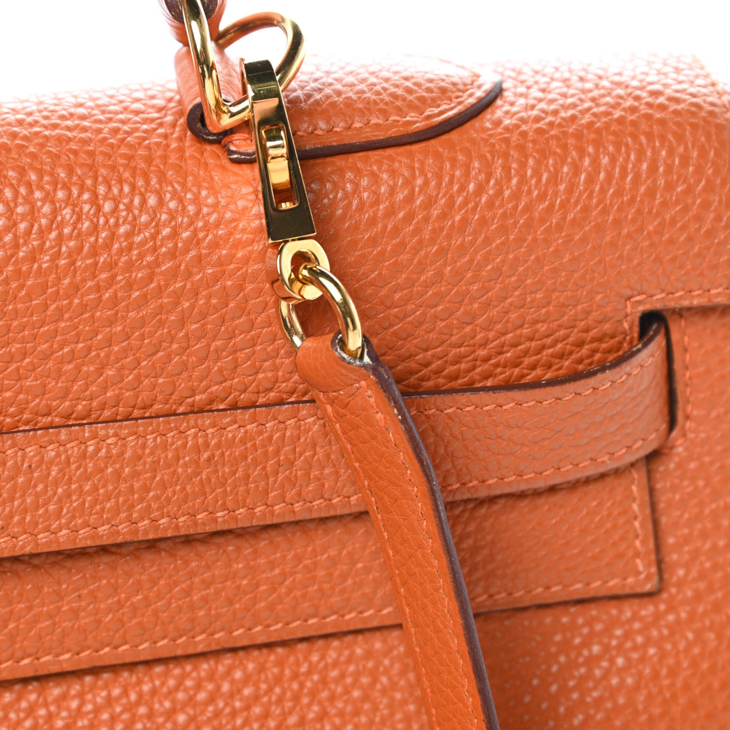 Hermes Togo Kelly Sellier 35 Orange 18 of 19