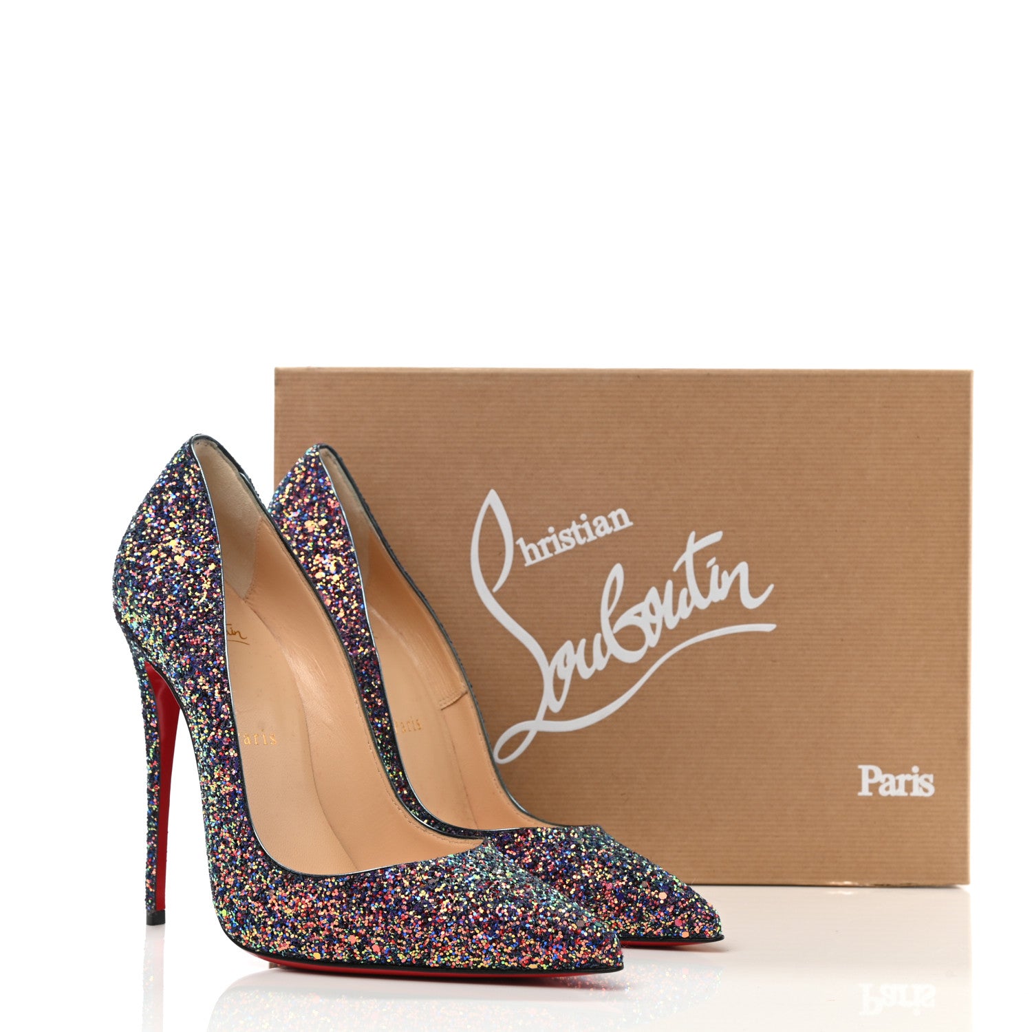 Christian Louboutin Glitter So Kate Dragonfly 120 Pumps 38 China Blue 8 of 8
