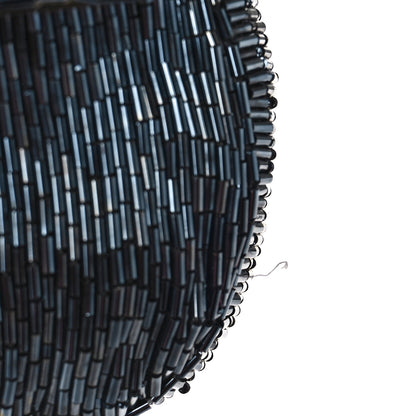 Fendi Satin Beaded Baguette Blue Black 12 of 15
