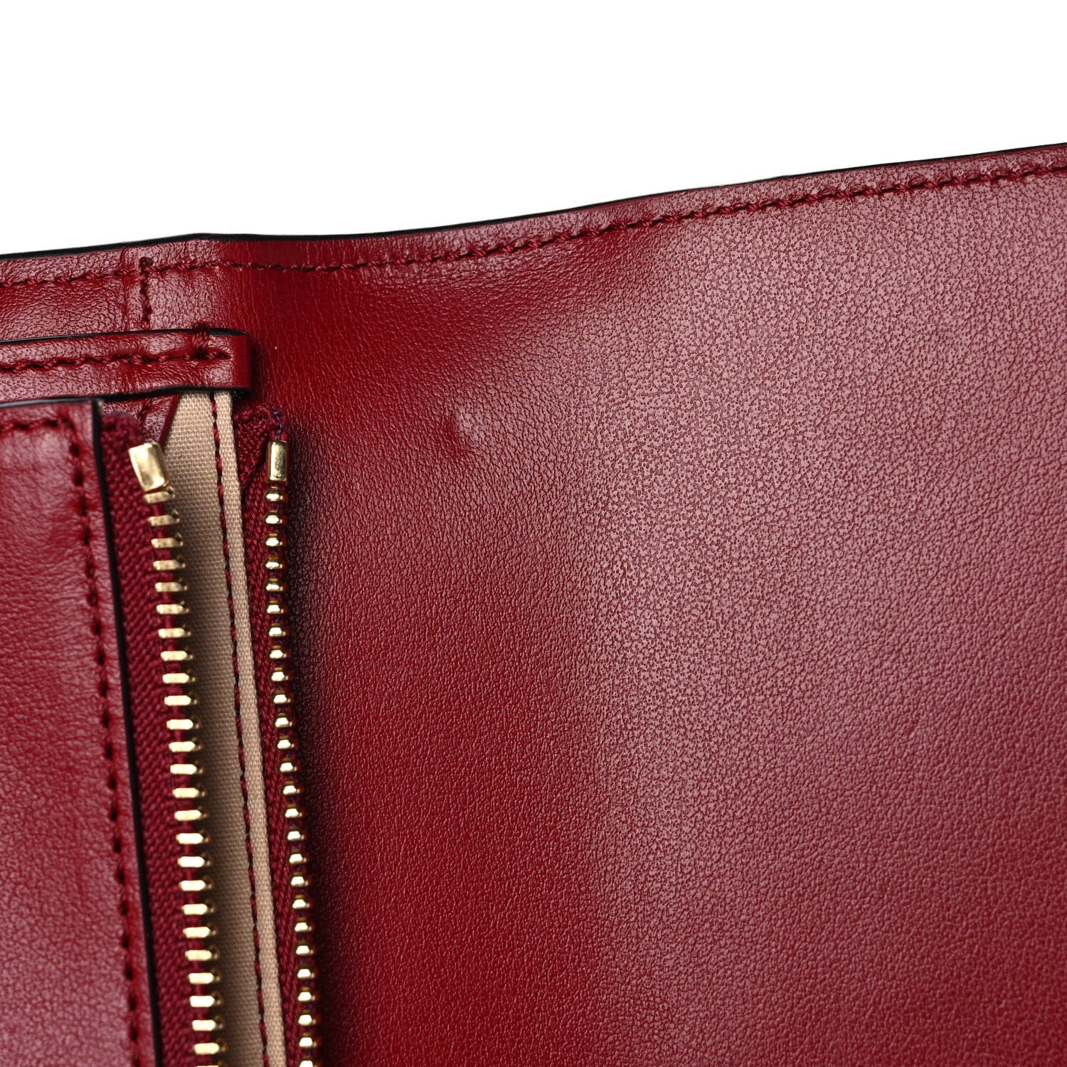 Chloe Calfskin Alphabet Compact Wallet Smoked Red 10 of 11