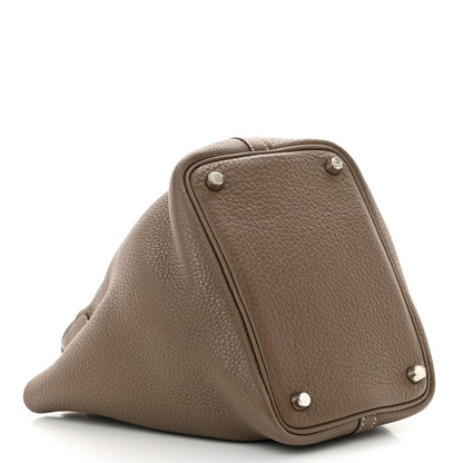 Hermes Taurillon Clemence Picotin Lock 18 PM Etoupe 4 of 11