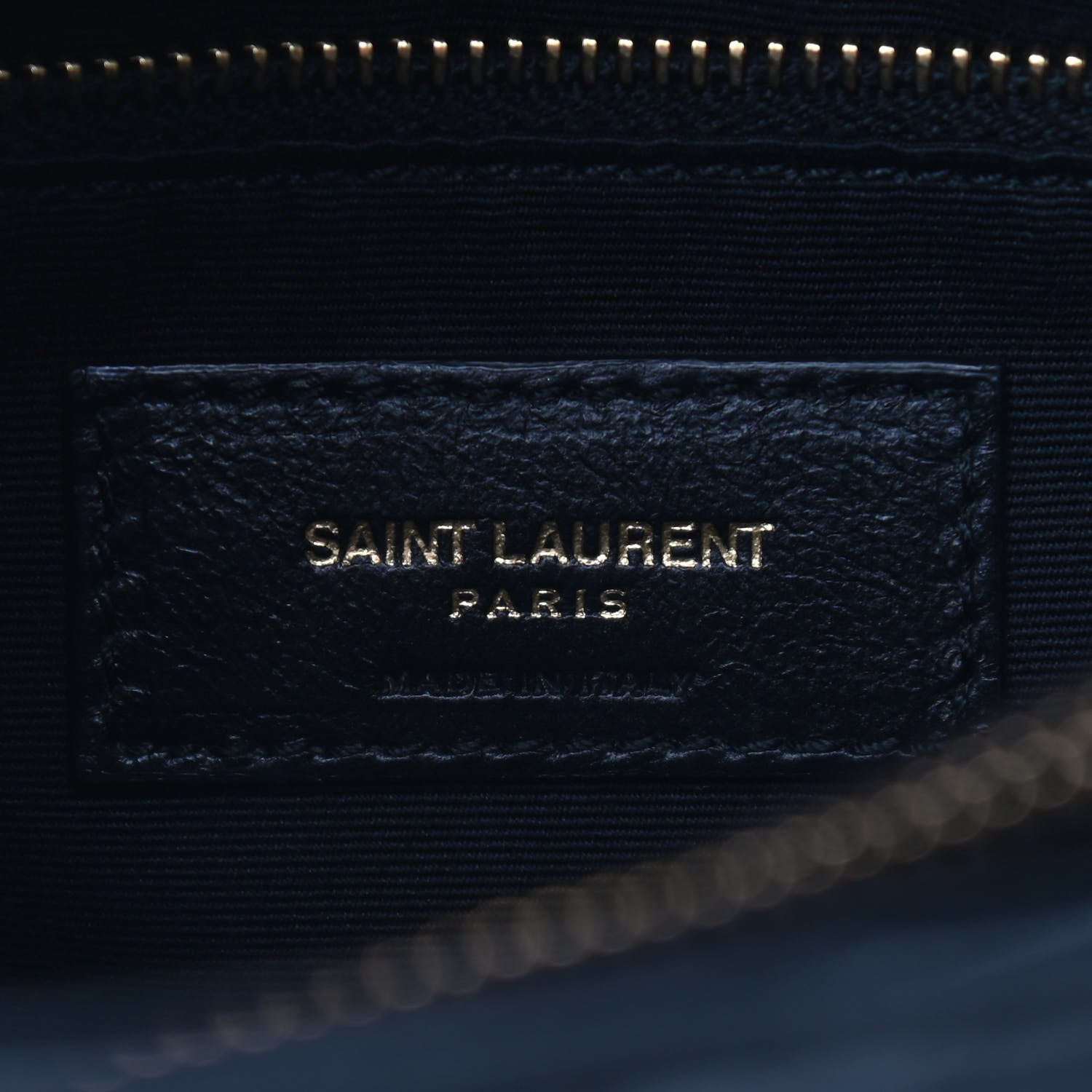 Saint Laurent Calfskin Y Quilted Monogram Medium Loulou Chain Satchel Black 6 of 9