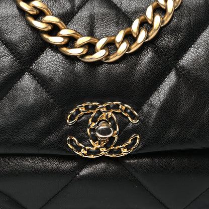 Chanel Lambskin Quilted Medium Chanel 19 Flap Black 8 of 11