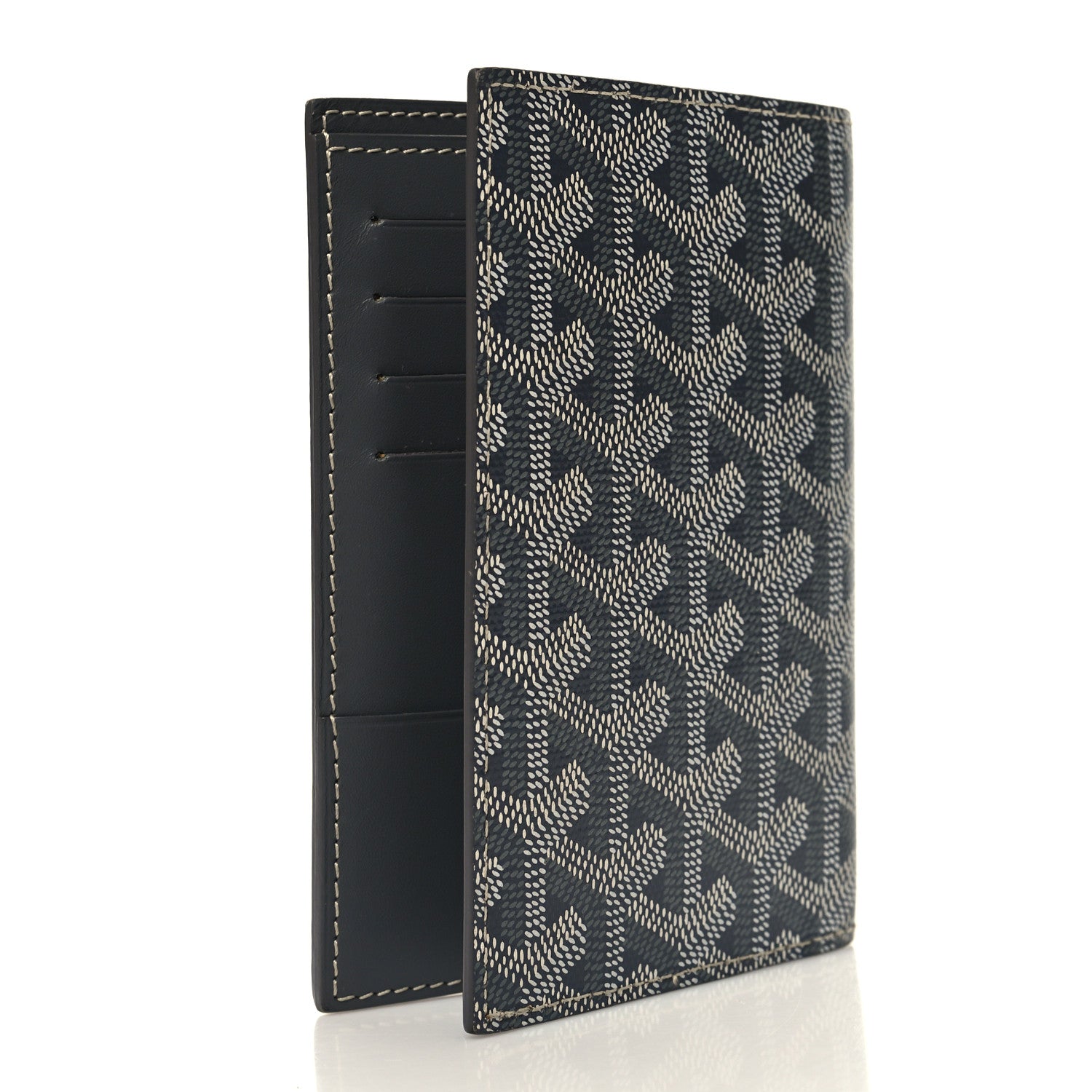 Goyard Goyardine Grenelle Passport Wallet Grey 3 of 7