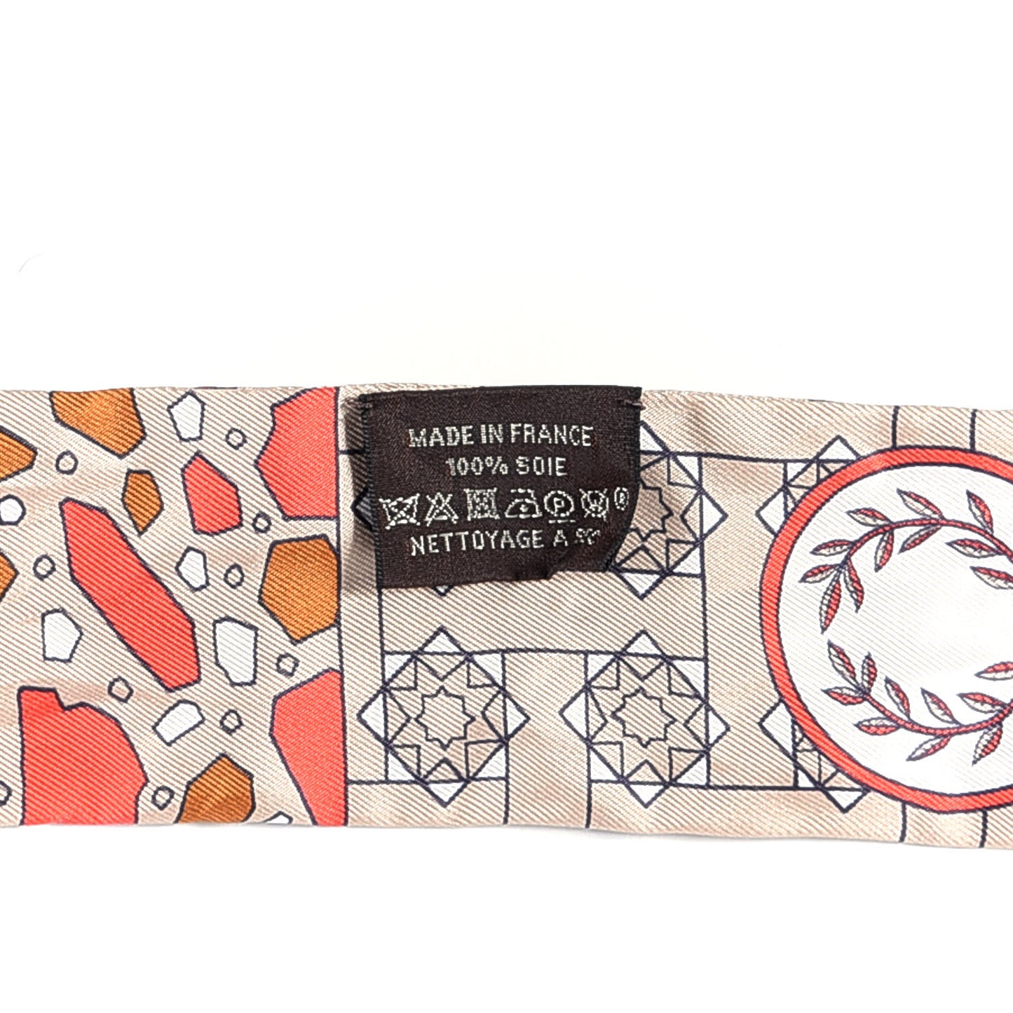 Silk La Danse Des Amazones Twilly Beige Corail Brun