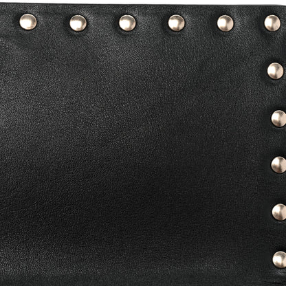Valentino Garavani Vitello Rockstud Flap Wallet on Chain Black 16 of 27