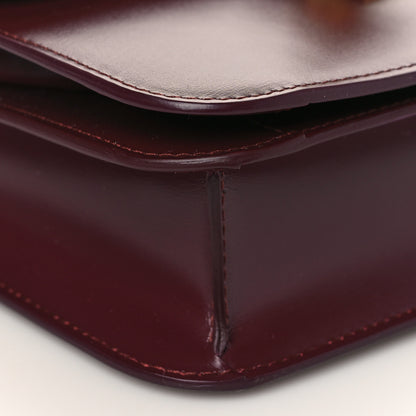 Celine Box Calfskin Teen Classic Box Flap Bag Burgundy 7 of 8