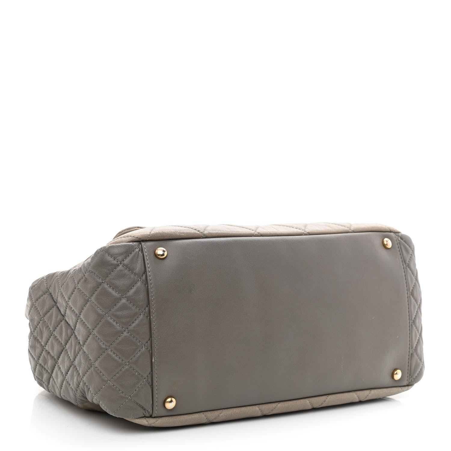 Chanel Glazed Crinkled Lambskin Mademoiselle Large East West Flap Grey 4 of 11