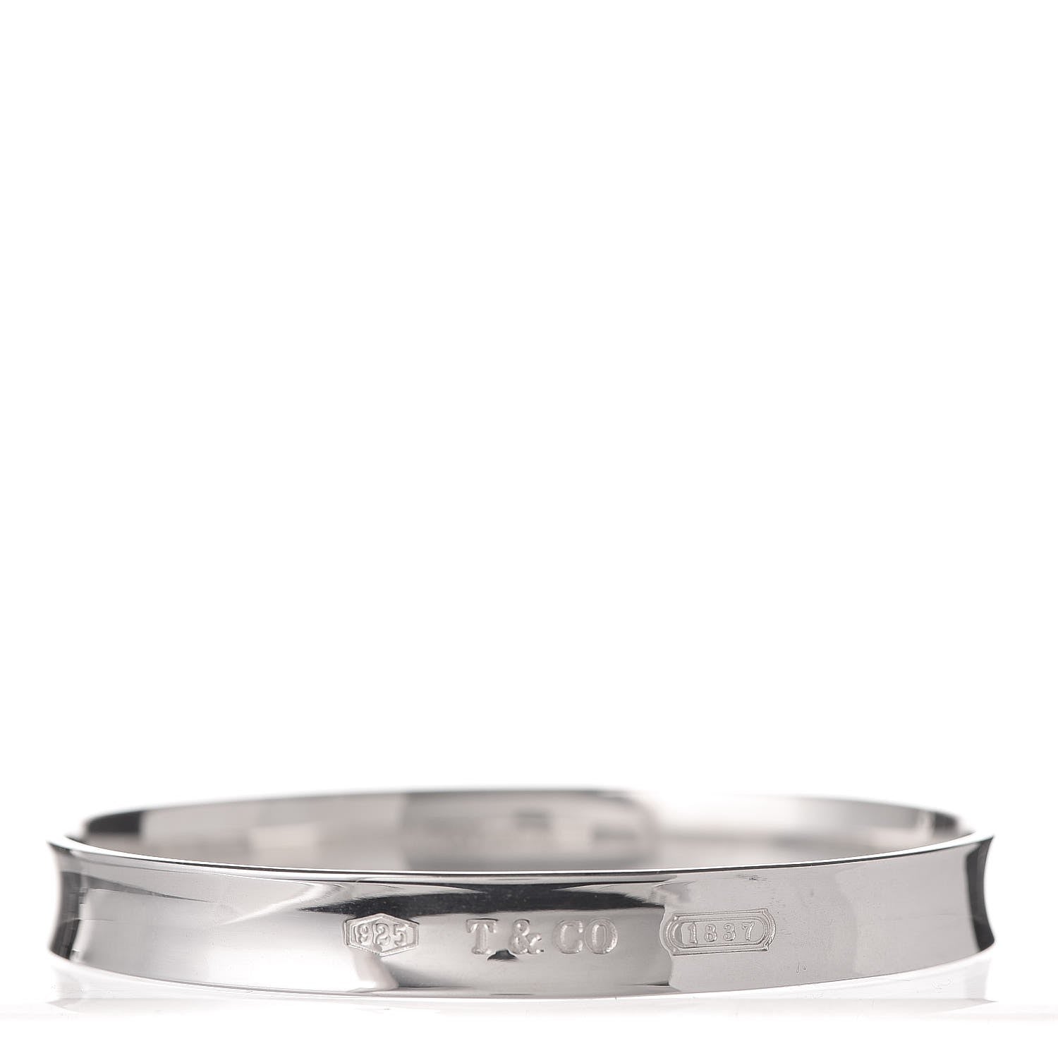 Tiffany Sterling Silver 1837 Bangle Bracelet 1 of 6