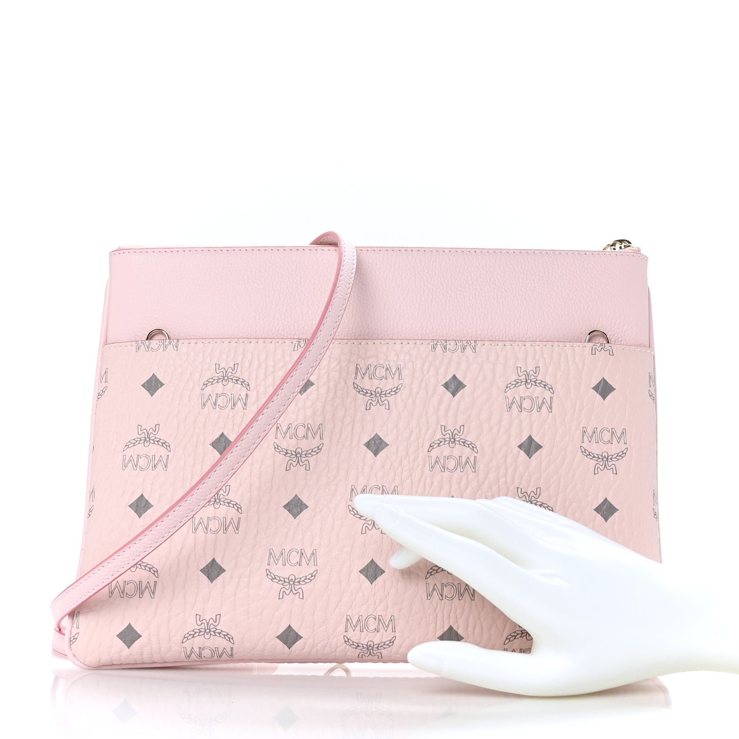 Visetos Medium Crossbody Pouch Soft Pink