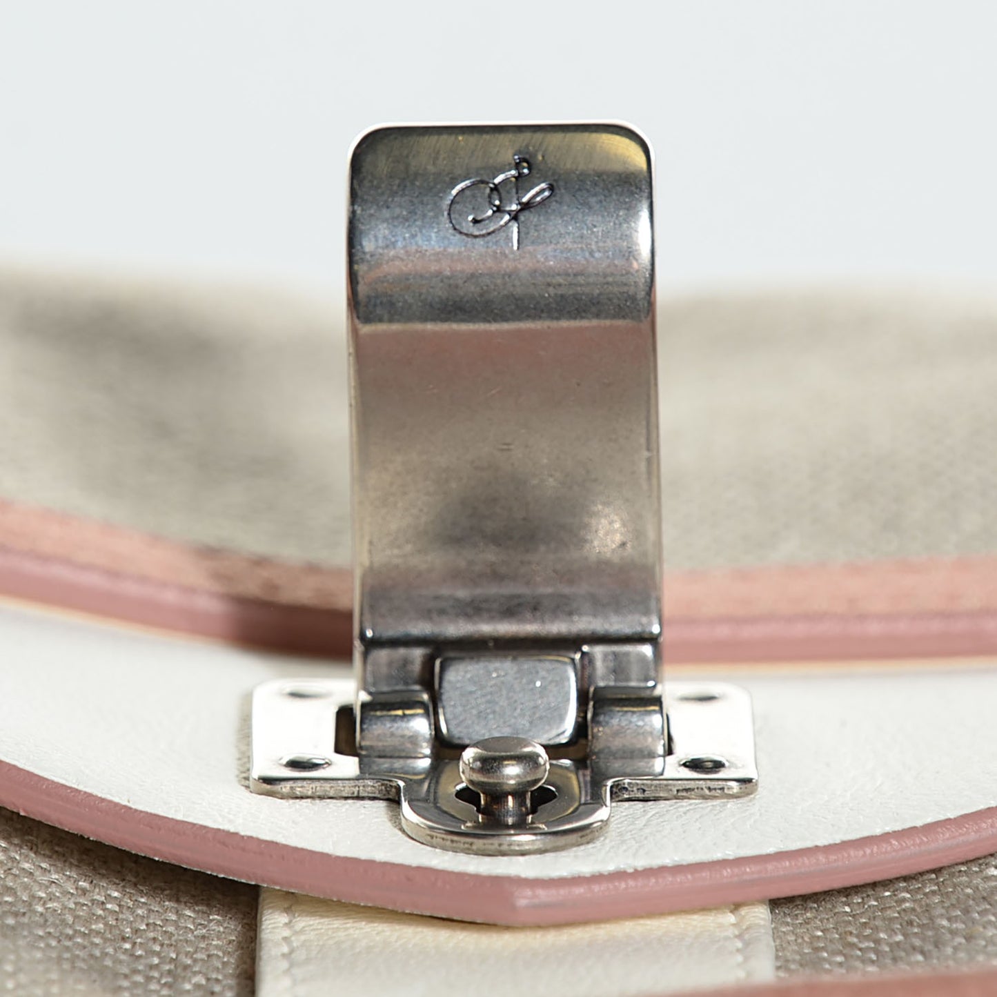 Linen Suede PS1 Pochette Clutch Rose