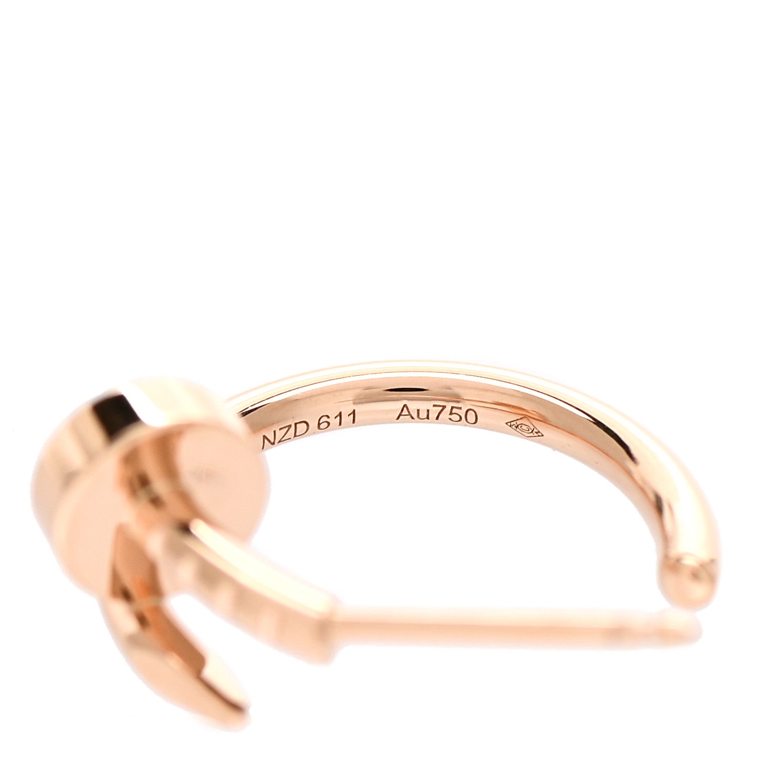 Cartier 18K Pink Gold Juste Un Clou Hoop Earrings 5 of 5