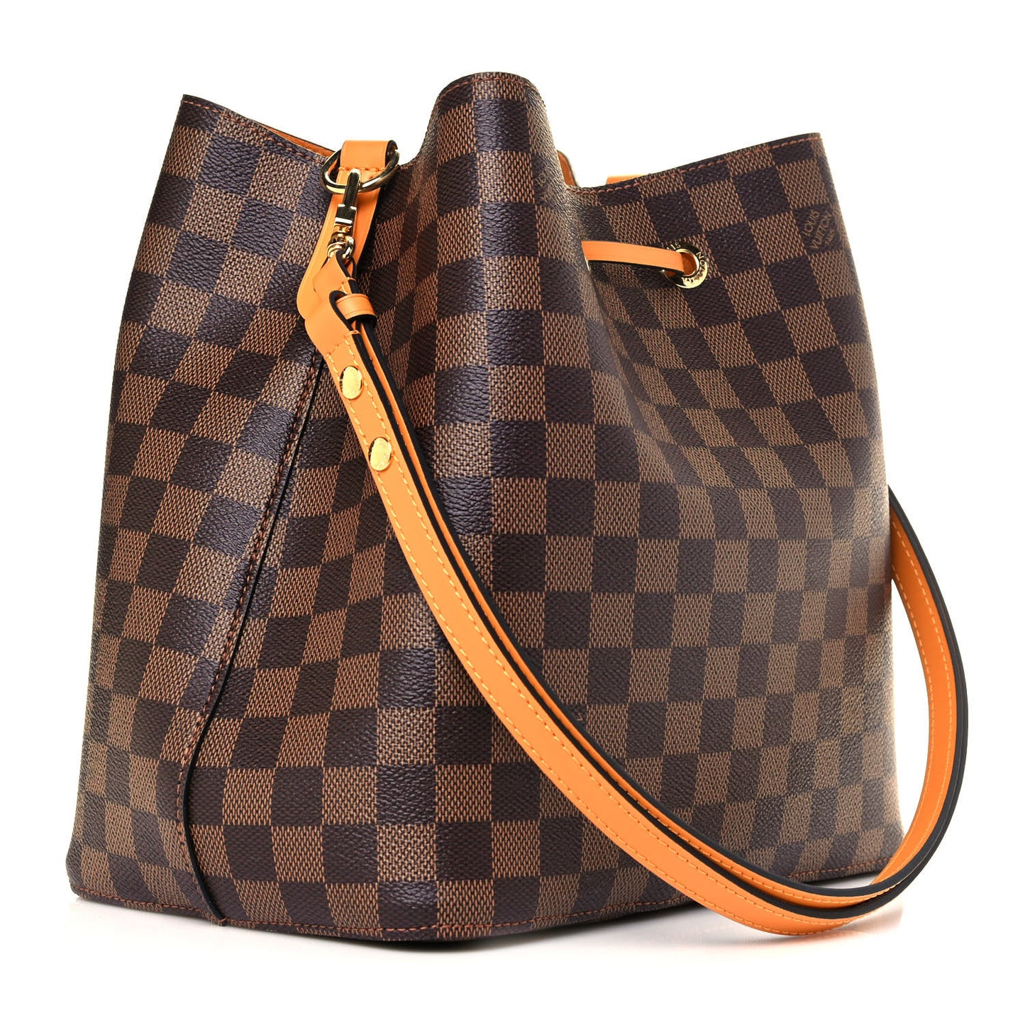Damier Ebene Neonoe MM Safran