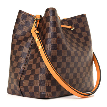 Louis Vuitton Damier Ebene Neonoe MM Safran 3 of 9