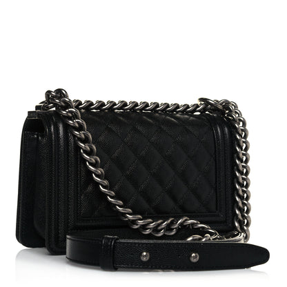 Chanel Caviar Quilted Small Boy Flap Black 3 of 13