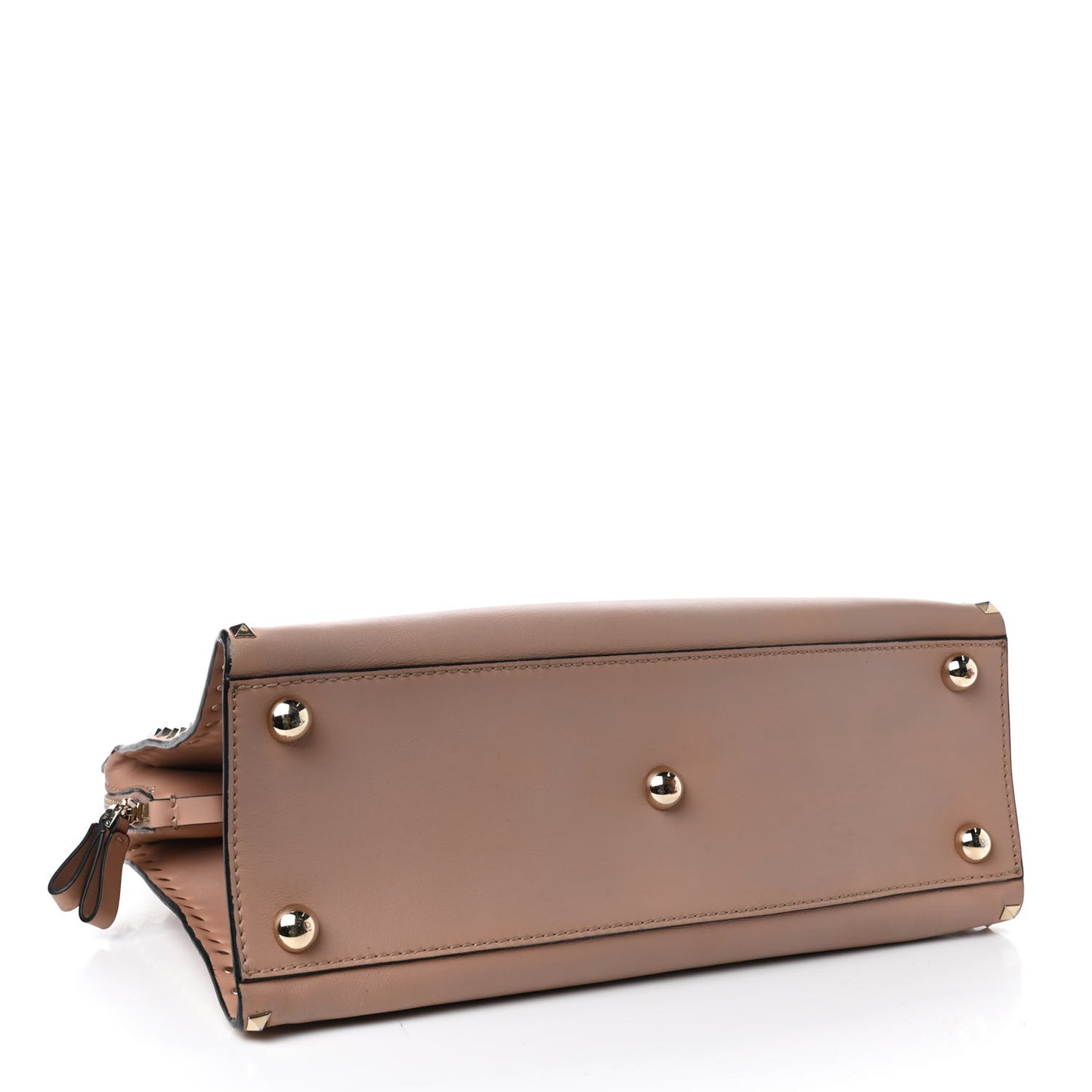 Vitello Rockstud Dome Shopper Soft Noisette