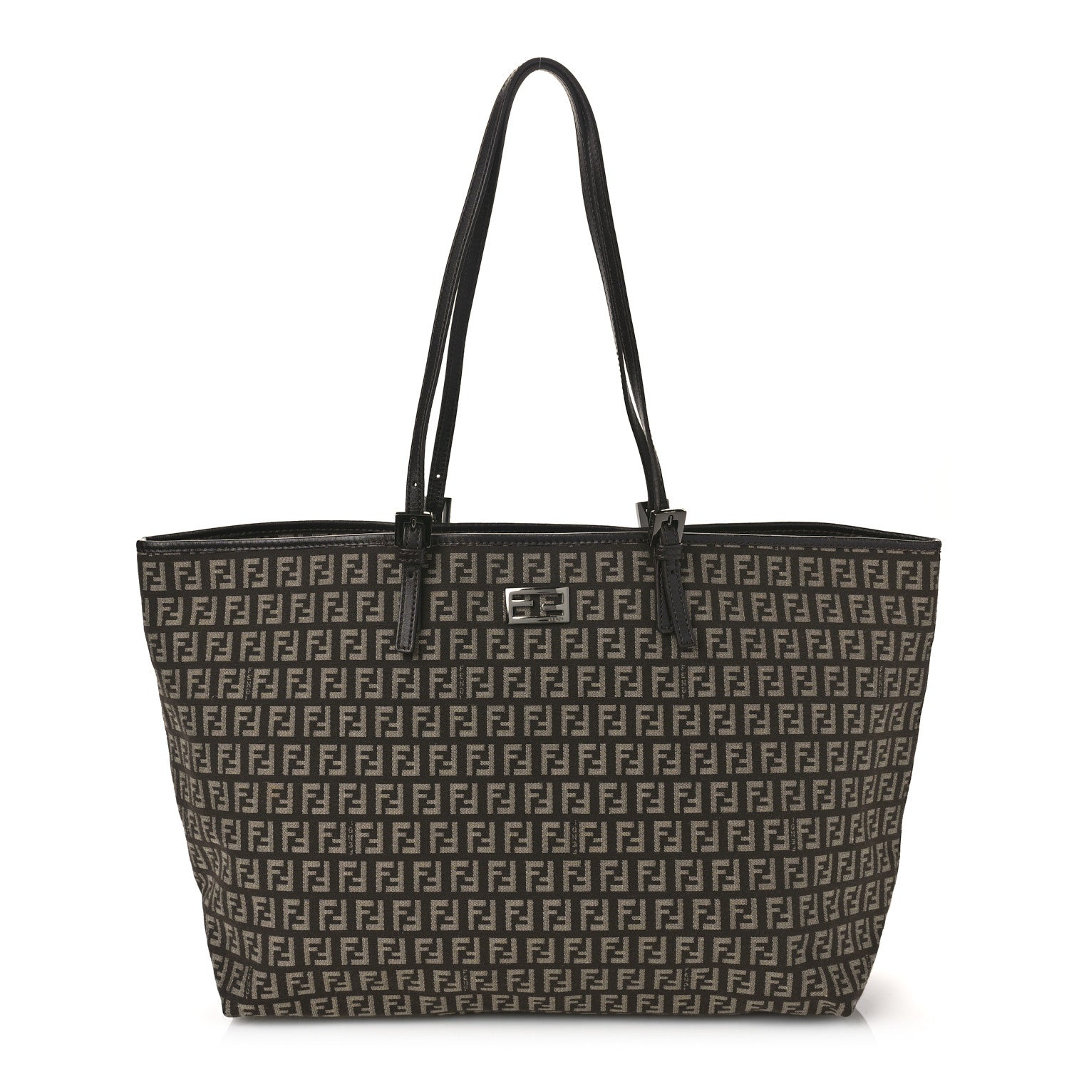 Fendi Zucchino Shopping Tote Tobacco Brown 1 of 8