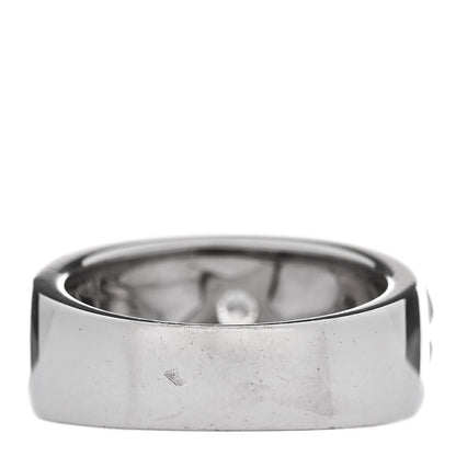 Chanel 18K White Gold Diamond 3 Symbols Ring 56 7.5 3 of 4