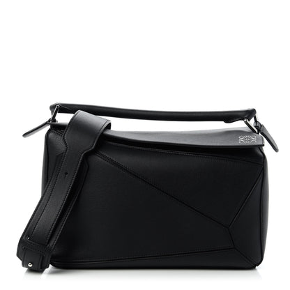 Loewe Calfskin Medium Puzzle Bag Black 1 of 10