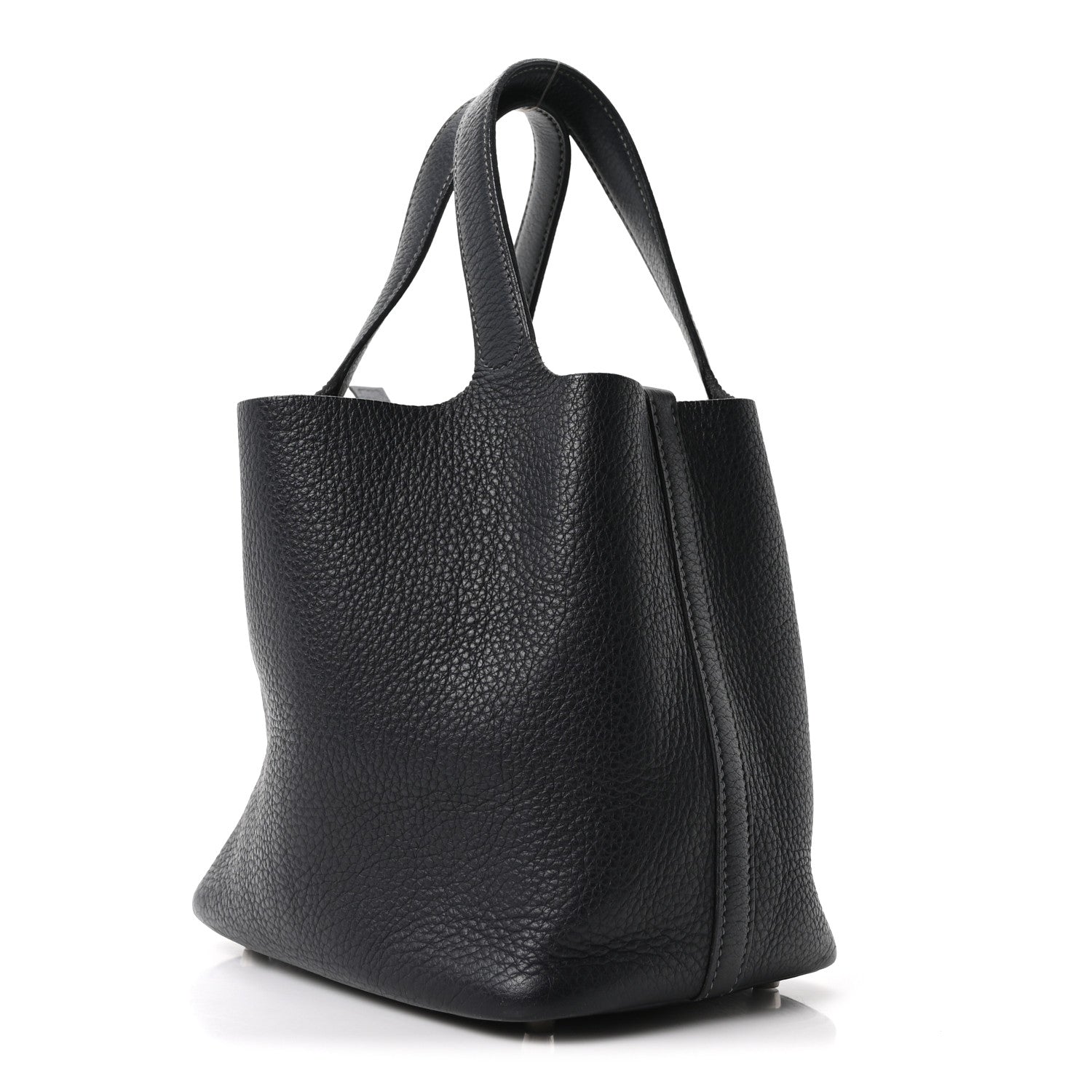 Hermes Taurillon Clemence Picotin Lock 18 PM Bleu Indigo 3 of 10