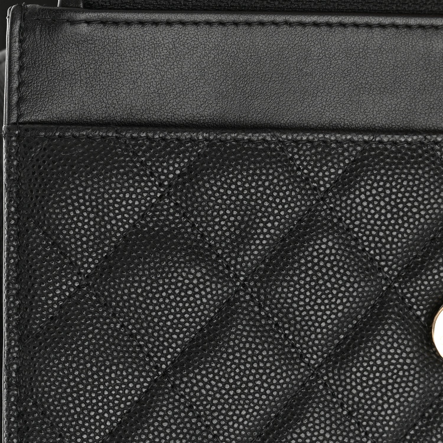 Chanel Caviar Quilted CC Filigree Wallet On Chain WOC Black 12 of 13
